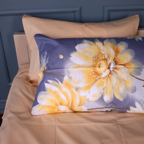 Фото - Комплект постільної білизни MirSon 22-1471 Golden Bloom 220х240 (2200013312529)